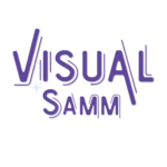 Logo neon de la marca Visual Samm